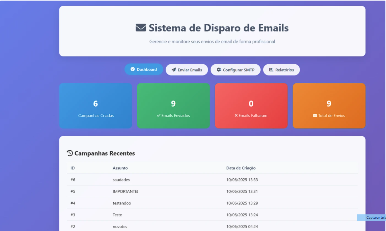 Sistema de Envio em massa de E-mails - Imagem 2