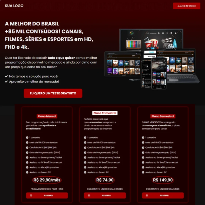 Script Site iptv Novo 2025